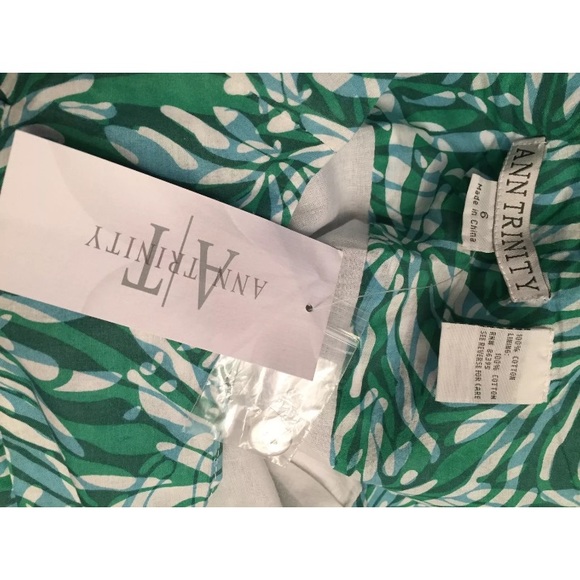 NWT Ann Trinity Floral A-line Pleated Skirt 6 - Picture 3 of 3